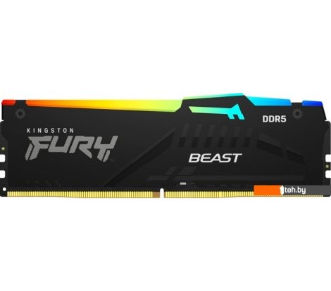  - Оперативная память Kingston FURY Beast RGB 8ГБ DDR5 5200 МГц KF552C40BBA-8 - FURY Beast RGB 8ГБ DDR5 5200 МГц KF552C40BBA-8