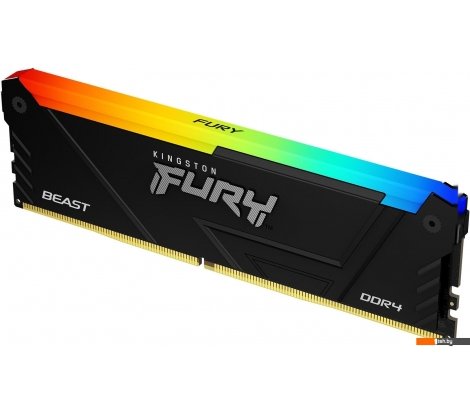  - Оперативная память Kingston FURY Beast RGB 8ГБ DDR4 3600 МГц KF436C17BB2A/8 - FURY Beast RGB 8ГБ DDR4 3600 МГц KF436C17BB2A/8