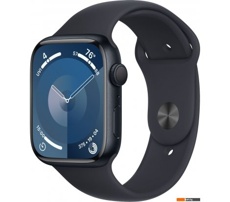  - Умные часы и браслеты Apple Watch Series 9 45 мм (алюминиевый корпус, полуночный/полуночный, спортивный силиконовый ремешок S/M) - Watch Series 9 45 мм (алюминиевый корпус, полуночный/полуночный, спортивный силиконовый ремешок S/M)
