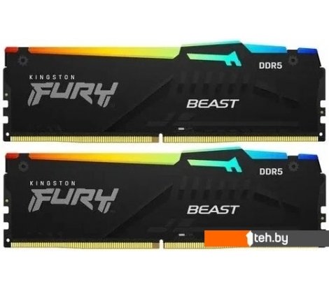  - Оперативная память Kingston FURY Beast RGB 2x16ГБ DDR5 6000МГц KF560C40BBAK2-32 - FURY Beast RGB 2x16ГБ DDR5 6000МГц KF560C40BBAK2-32