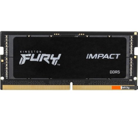  - Оперативная память Kingston FURY Impact 32ГБ DDR5 SODIMM 4800 МГц KF548S38IB-32 - FURY Impact 32ГБ DDR5 SODIMM 4800 МГц KF548S38IB-32