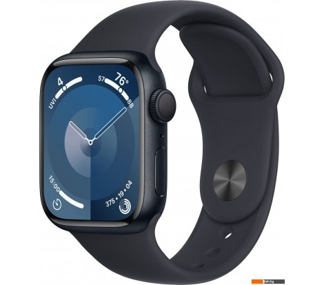  - Умные часы и браслеты Apple Watch Series 9 41 мм (алюминиевый корпус, полуночный/полуночный, спортивный силиконовый ремешок M/L) - Watch Series 9 41 мм (алюминиевый корпус, полуночный/полуночный, спортивный силиконовый ремешок M/L)