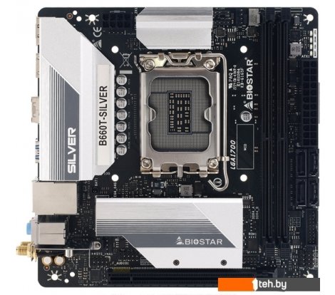  - Материнские платы BIOSTAR B660T-SILVER Ver. 5.0 - B660T-SILVER Ver. 5.0