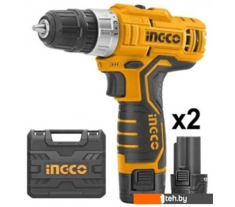 - Шуруповерты, гайковерты, электроотвертки Ingco CDLI12208 (с 2-мя АКБ, кейс) - CDLI12208 (с 2-мя АКБ, кейс)