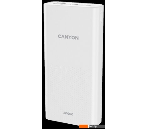  - Портативные зарядные устройства Canyon PB-2001 20000mAh (белый) - PB-2001 20000mAh (белый)