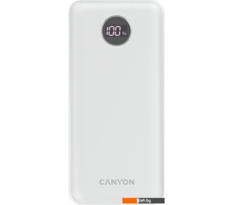  - Портативные зарядные устройства Canyon PB-2002 20000mAh (белый) - PB-2002 20000mAh (белый)