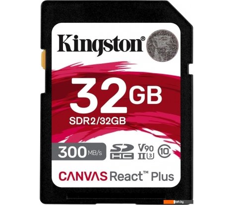  - Карты памяти Kingston Canvas React Plus SDXC 32GB - Canvas React Plus SDXC 32GB