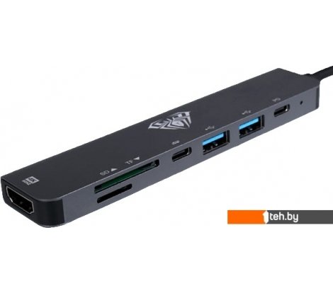  - USB-хабы и док-станции AULA UC-902 (черный) - UC-902 (черный)