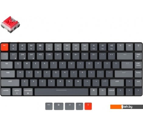  - Клавиатуры Keychron K3 V2 RGB K3-E1-RU (Keychron Low Profile Optical Red) - K3 V2 RGB K3-E1-RU (Keychron Low Profile Optical Red)