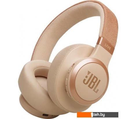  - Наушники и гарнитуры JBL Live 770NC (бежевый/золотистый) - Live 770NC (бежевый/золотистый)