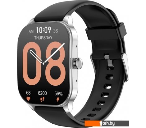 - Умные часы и браслеты Amazfit Pop 3S (серебристый, с силиконовым ремешком) - Pop 3S (серебристый, с силиконовым ремешком)