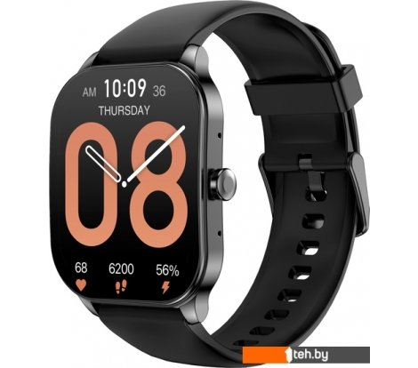 - Умные часы и браслеты Amazfit Pop 3S (черный, с силиконовым ремешком) - Pop 3S (черный, с силиконовым ремешком)