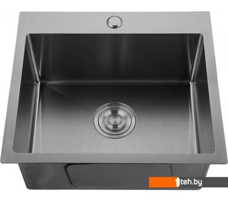  - Кухонные мойки GranFest Metal нержавеющая сталь AISI 304 PVD GF-5050 Графит (с сифоном) - Metal нержавеющая сталь AISI 304 PVD GF-5050 Графит (с сифоном)