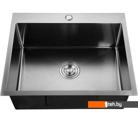  - Кухонные мойки GranFest Metal нержавеющая сталь AISI 304 PVD GF-6545 Графит (с сифоном) - Metal нержавеющая сталь AISI 304 PVD GF-6545 Графит (с сифоном)