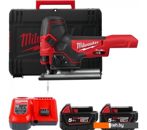 - Электролобзики Milwaukee Fuel M18 M18FBJS-502X 4933464800 (с 2-мя АКБ, кейс) - Fuel M18 M18FBJS-502X 4933464800 (с 2-мя АКБ, кейс)