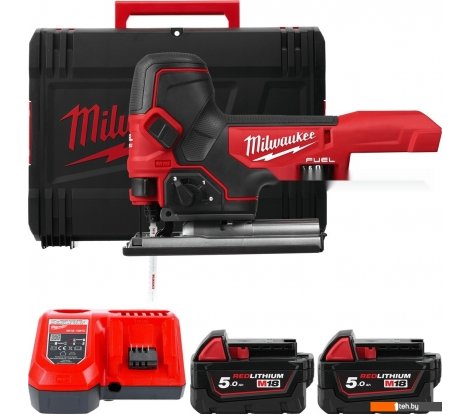  - Электролобзики Milwaukee Fuel M18 M18FBJS-502X 4933464800 (с 2-мя АКБ, кейс) - Fuel M18 M18FBJS-502X 4933464800 (с 2-мя АКБ, кейс)