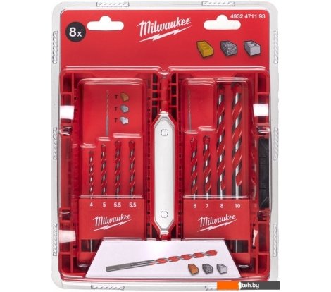 - Сверла, буры, зенкеры Milwaukee 4932471192 (8 шт) - 4932471192 (8 шт)