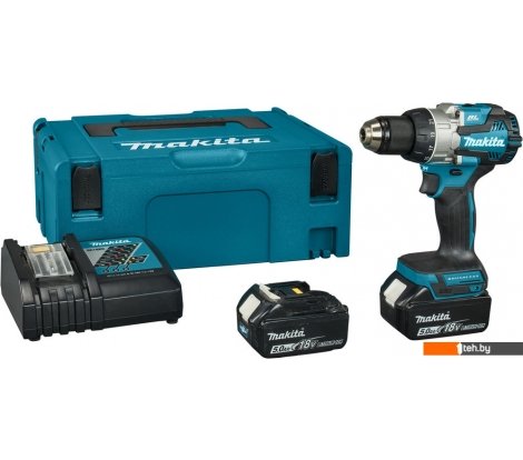  - Шуруповерты, гайковерты, электроотвертки Makita DDF489RTJ (с 2-мя АКБ, кейс) - DDF489RTJ (с 2-мя АКБ, кейс)