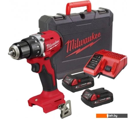  - Шуруповерты, гайковерты, электроотвертки Milwaukee M18 M18BLDDRC-202C 4933492833 (с 2-мя АКБ 2 Ач, кейс) - M18 M18BLDDRC-202C 4933492833 (с 2-мя АКБ 2 Ач, кейс)