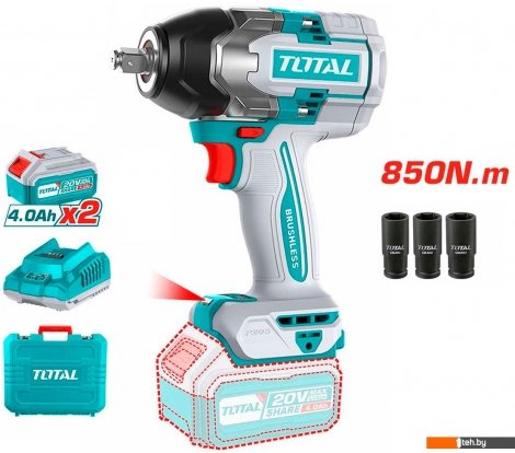  - Шуруповерты, гайковерты, электроотвертки Total TIWLI2085 (с 2-мя АКБ, кейс) - TIWLI2085 (с 2-мя АКБ, кейс)