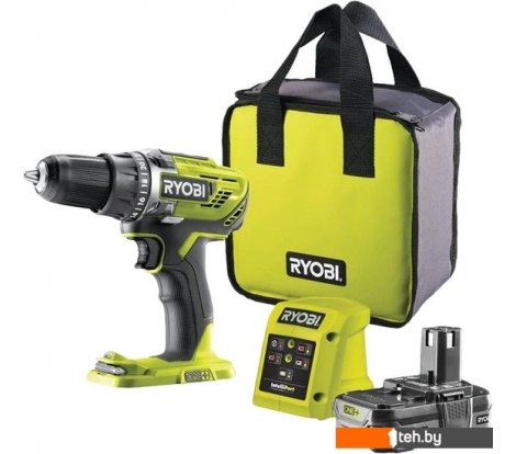  - Шуруповерты, гайковерты, электроотвертки RYOBI R18DD3-115S 5133005301 (с 1-им АКБ 1.5 Ач, сумка) - R18DD3-115S 5133005301 (с 1-им АКБ 1.5 Ач, сумка)