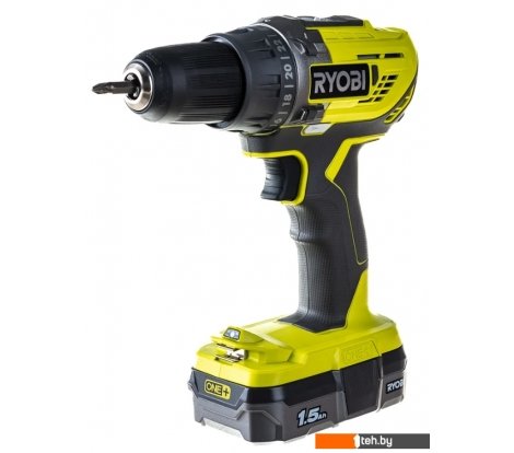  - Шуруповерты, гайковерты, электроотвертки RYOBI R18DD3-115S 5133005301 (с 1-им АКБ 1.5 Ач, сумка) - R18DD3-115S 5133005301 (с 1-им АКБ 1.5 Ач, сумка)