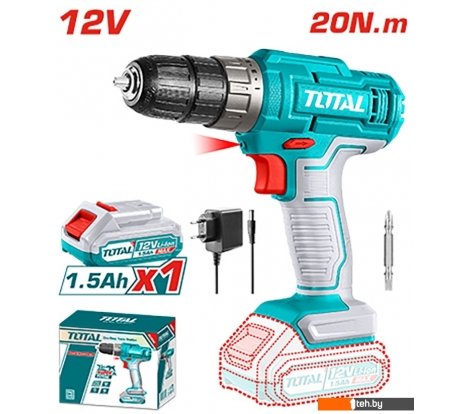 - Шуруповерты, гайковерты, электроотвертки Total TDLI1218 (с 1-м АКБ) - TDLI1218 (с 1-м АКБ)
