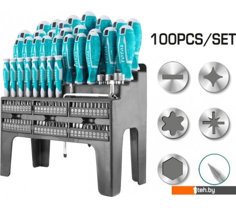  - Наборы инструментов Total THT2506100 (100 предметов) - THT2506100 (100 предметов)