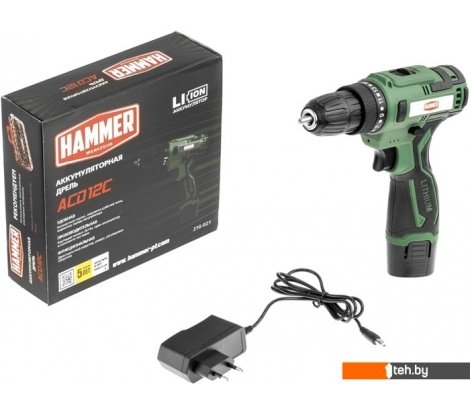 - Шуруповерты, гайковерты, электроотвертки Hammer ACD12C (с 1-м АКБ) - ACD12C (с 1-м АКБ)
