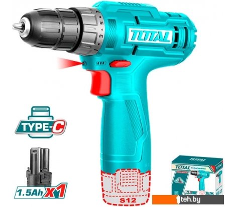  - Шуруповерты, гайковерты, электроотвертки Total TDLI12428 (с 1-м АКБ, без ЗУ) - TDLI12428 (с 1-м АКБ, без ЗУ)