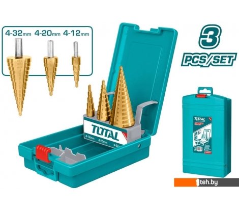  - Сверла, буры, зенкеры Total TACSD2031 4-12/4-20/4-32 мм (3 шт) - TACSD2031 4-12/4-20/4-32 мм (3 шт)