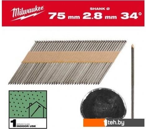  - Гвозди Milwaukee 4932492597 (2200 шт) - 4932492597 (2200 шт)