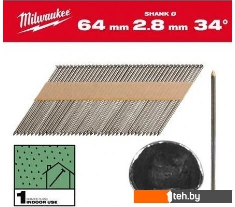  - Гвозди Milwaukee 4932492596 (2200 шт) - 4932492596 (2200 шт)