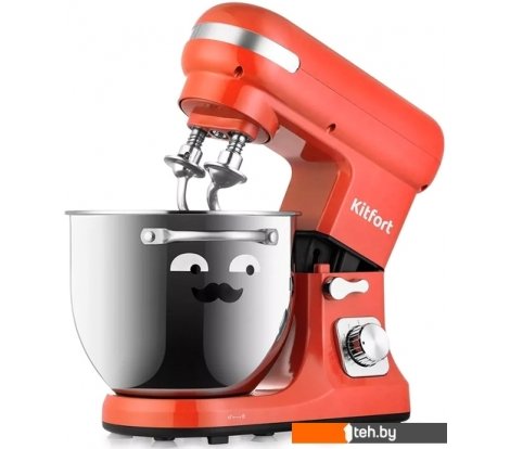 - Кухонные комбайны, машины и планетарные миксеры Kitfort KT-3416-1 (красный) - KT-3416-1 (красный)