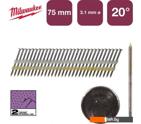 - Гвозди Milwaukee 4932492592 (1750 шт) - 4932492592 (1750 шт)