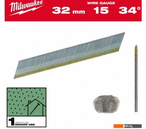  - Гвозди Milwaukee 4932492574 (4000 шт) - 4932492574 (4000 шт)