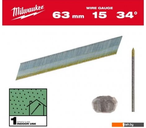 - Гвозди Milwaukee 4932492578 (2500 шт) - 4932492578 (2500 шт)