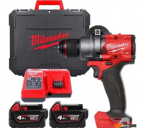  - Шуруповерты, гайковерты, электроотвертки Milwaukee M18 FUEL M18FPD3-402C 4933492473 (с 2-мя АКБ 4 Ач, кейс) - M18 FUEL M18FPD3-402C 4933492473 (с 2-мя АКБ 4 Ач, кейс)