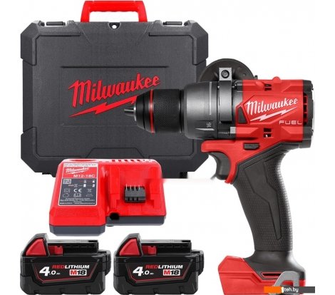  - Шуруповерты, гайковерты, электроотвертки Milwaukee M18 FUEL M18FPD3-402C 4933492473 (с 2-мя АКБ 4 Ач, кейс) - M18 FUEL M18FPD3-402C 4933492473 (с 2-мя АКБ 4 Ач, кейс)