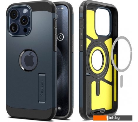  - Чехлы для телефонов Spigen Tough Armor (MagFit) для iPhone 15 Pro ACS06734 (темно-синий) - Tough Armor (MagFit) для iPhone 15 Pro ACS06734 (темно-синий)