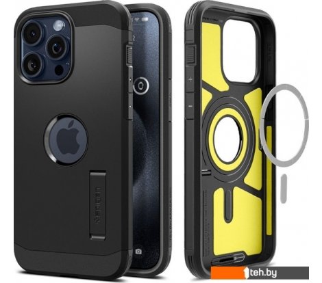  - Чехлы для телефонов Spigen Tough Armor (MagFit) для iPhone 15 Pro ACS06733 (черный) - Tough Armor (MagFit) для iPhone 15 Pro ACS06733 (черный)