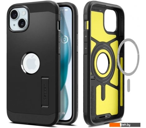  - Чехлы для телефонов Spigen Tough Armor (MagFit) для iPhone 15 ACS06811 (черный) - Tough Armor (MagFit) для iPhone 15 ACS06811 (черный)