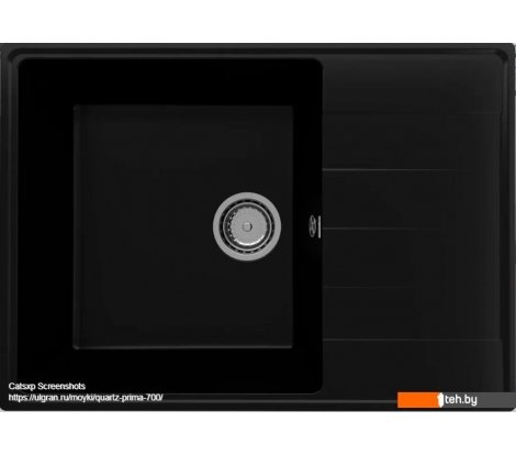  - Кухонные мойки Ulgran Quartz Prima 700-07 (уголь) - Quartz Prima 700-07 (уголь)