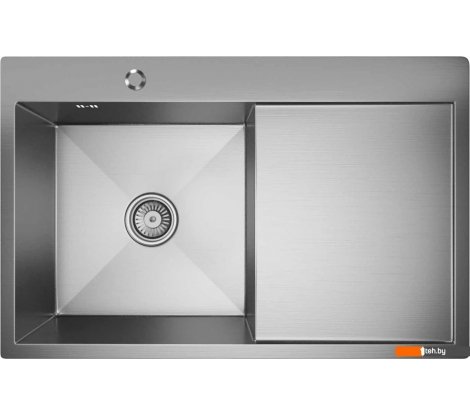  - Кухонные мойки Mixline Pro 551877 левый (сатин, с сифоном) - Pro 551877 левый (сатин, с сифоном)