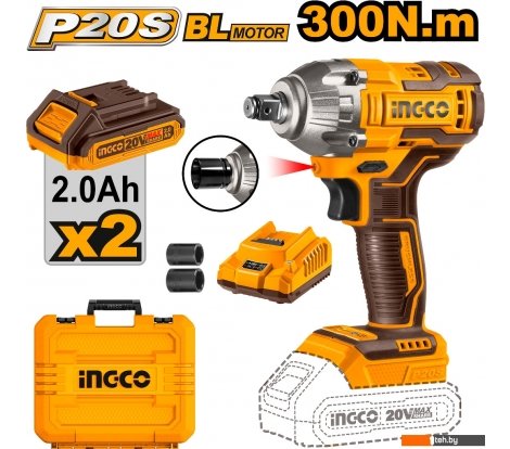  - Шуруповерты, гайковерты, электроотвертки Ingco CIWLI2038 (с 2-мя АКБ, кейс) - CIWLI2038 (с 2-мя АКБ, кейс)