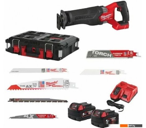  - Циркулярные, торцовочные и сабельные пилы Milwaukee M18 FSZ100P 4933498242 (с 2-мя АКБ, кейс) - M18 FSZ100P 4933498242 (с 2-мя АКБ, кейс)