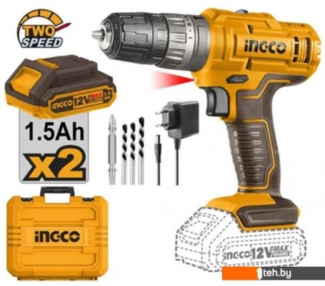  - Шуруповерты, гайковерты, электроотвертки Ingco CIDLI1228 (с 2-мя АКБ, кейс) - CIDLI1228 (с 2-мя АКБ, кейс)