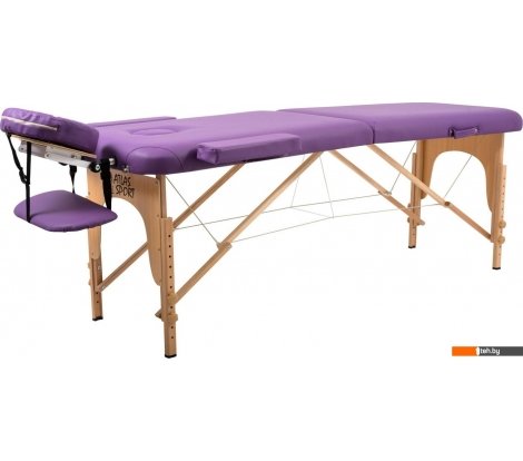  - Массажеры и массажные кресла Atlas Sport складной 2-с 60 см деревянный (фиолетовый) - складной 2-с 60 см деревянный (фиолетовый)