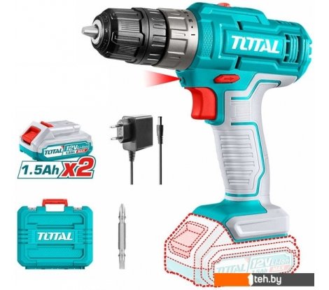  - Шуруповерты, гайковерты, электроотвертки Total TDLI1228 (с 2-мя АКБ, кейс) - TDLI1228 (с 2-мя АКБ, кейс)