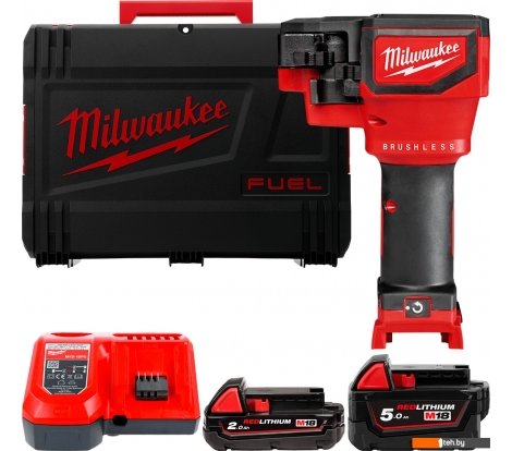 - Строительный, слесарный, монтажный инструмент Milwaukee M18 M18BLTRC-522X 4933471151 (с 2-мя АКБ 2 Ач + 5 Ач, кейс) - M18 M18BLTRC-522X 4933471151 (с 2-мя АКБ 2 Ач + 5 Ач, кейс)
